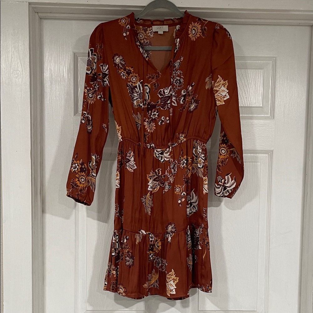 Floral Rust Dress